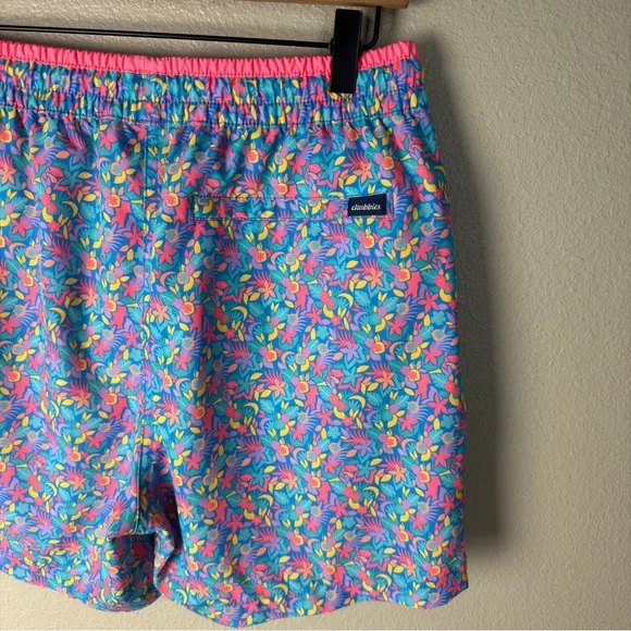 Chubbies The Spades Blue Floral Swim Trunks - Picture 9 of 9
